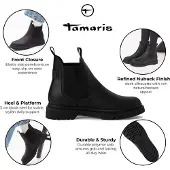 Tamaris Chelsea Boots sort