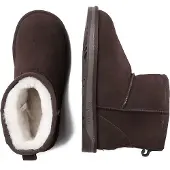 EVER AU Boots 'Falcon' choko / hvid