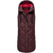 NAVAHOO Vest 'Schnuckel' bordeaux / grenadine / sort
