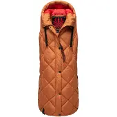 NAVAHOO Vest 'Schnuckel' cognac / grenadine / sort