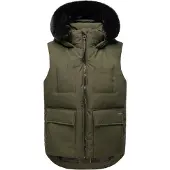 NAVAHOO Vest 'Zimthäschen XIV' oliven
