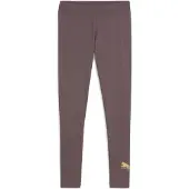 Puma ESS METALLIC Leggings Women, Clothing, Raisin/Metallic Gold, L