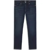 BOSS Slim fit Delaware-jeans i blå denim med behageligt stræk