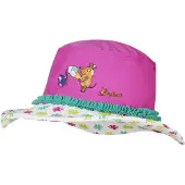 Playshoes Hat 'Die Maus' karamel / petroleum / neonpink / hvid