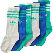 Adidas Originals Strømper - 6-pak - Medium Grey Heather/Royal Bl - - 19/21 - Strømper