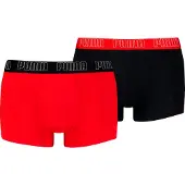 Puma Trunks (2-Pack) Men, Clothing, Red/Black, 2