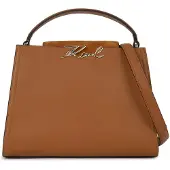 Karl Lagerfeld Håndtaske 'Sac à poignée supérieure K/Signature Tan Foncé' brun