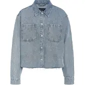 Noisy May Bluse 'NMAlva' blue denim