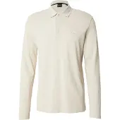 BOSS Langærmet poloshirt i bomuldspiqué