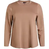 Zizzi Bluse 'MONA' lysebrun