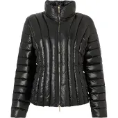 Armani Exchange A|X Armani Exchangetil kvinder. XW001808AF18998UC001 Quiltet jakke af genbrugt folie med sort metallisk effekt (L), Casual, Polyester