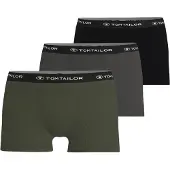 Tom Tailor Boksershorts grå-meleret / khaki / sort / hvid