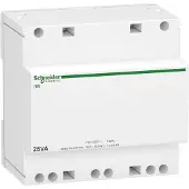Schneider Electric Acti9 Sikkerhedstransformer 25VA 230V/12-24VAC, 90 mm
