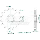 Esjot 35017 530 Forreste Tandhjul