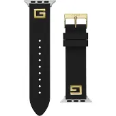 GUESS Armbånd 'APPLE BAND (42MM-44MM)' guld / sort