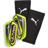 Puma ULTRA Flex Football Sleeves Shinguards, Accessories, Yellow Alert/Black, L
