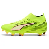 Puma ULTRA 6 MATCH+ FG Football Boots Women, Shoes, Yellow Alert/Black/Glowing Red, 37.5