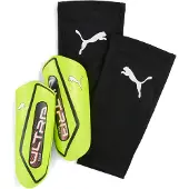 Puma ULTRA Twist Football Sleeve Shinguards, Accessories, Yellow Alert/Black, S