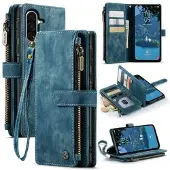 CASEME Samsung Galaxy A17 C30 Multifunktionel Pung - Blå