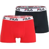FILA Boksershorts rød / sort / hvid