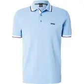 BOSS Bluser & t-shirts 'Paddy' himmelblå / sort / hvid