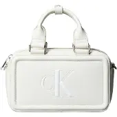 Calvin Klein Håndtaske 'BOLD ELONGATED MINI' uldhvid