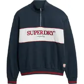 Superdry Country Club Loose Halv Lynlås Sweatshirt