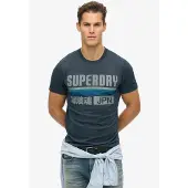 Superdry Superdrytil mænd. M1012174A Afslappet skåret stribet T-shirt Japan navy (XXL), Casual, Bomuld, Korte ærmer, Blå