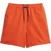 Superdry Superdrytil mænd. M3010246A Premium broderet badedragt 43,2 cm orange (XL), Badetøj, Genanvendt polister, Bæredygtig