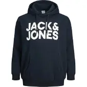 Jack & Jones Plus Size Logo Hættetrøje