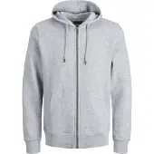 Jack&Jones PLUS Plus Size Ensfarvet Hættetrøje Med Lynlås