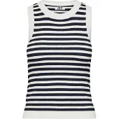 JDY Sticktop 'JDYAYA' navy / hvid