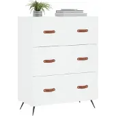 vidaXL kommode 69,5x34x90 cm konstrueret træ hvid