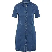 Noisy May Dame slim denim kjole Medium Blue Denim
