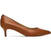 Ralph Lauren Lauren Ralph Laurentil kvinder. 802P09030002 Adrienne pumps i brunt læder (39.5), Beige, 3-5 cm, Ingen, Casual, Klassisk