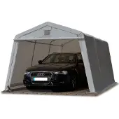 TOOLPORT 3,3x4,7m, Garagetelt, PE-teltdug, grå