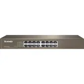 Tenda TEF1016D - Switch - 16 x 10/100 - desktop, monterbar på stativ