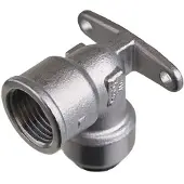 Roth rustfri indstiksfitting dækvinkel 18 mm - 1/2