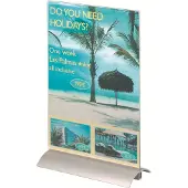 Durable - Skilteholder - skrivebord - for A4 - dobbeltsidet - gennemsigtig