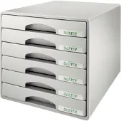 Leitz Skuffekabinet Plus m/6 skuffer grå