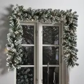 Nordic Winter Artificial garland 270 cm w/snow & lights