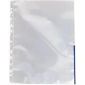 Esselte Signallomme A4 blå 55365 0,105mm halvt åben (100 stk.)