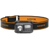 Superfire HL23 - Lommelygte til hovedet - LED - 9-modus - 2 W - hvid