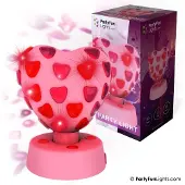 Partyfunlights Hjerte disco lampe Ø:15,5cm
