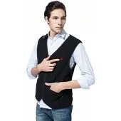 Glovii GV1L, Beskyttelsesvest, Stå på ski, Snowboard, Unisex, Sort, Alle, L