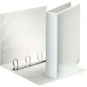 Esselte Ringbind, Panorama, A4, 4 D-ringe, 40 mm, hvid, pakke a 10 stk