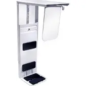 Twin CPU holder TWIN 1202 hvid - montering under bordpladen