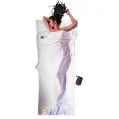 Cocoon let rejsesovepose, rektangulær, 220 x 90 cm, 100 % bomuld, naturfarvet