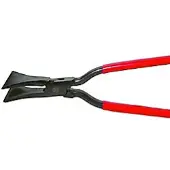 Stubai falstang lige 80mm - PVC med gennemstukket led