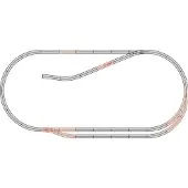 Roco H0 geoLINE (med ballast) 61102 Udvidelsessæt 1 Set